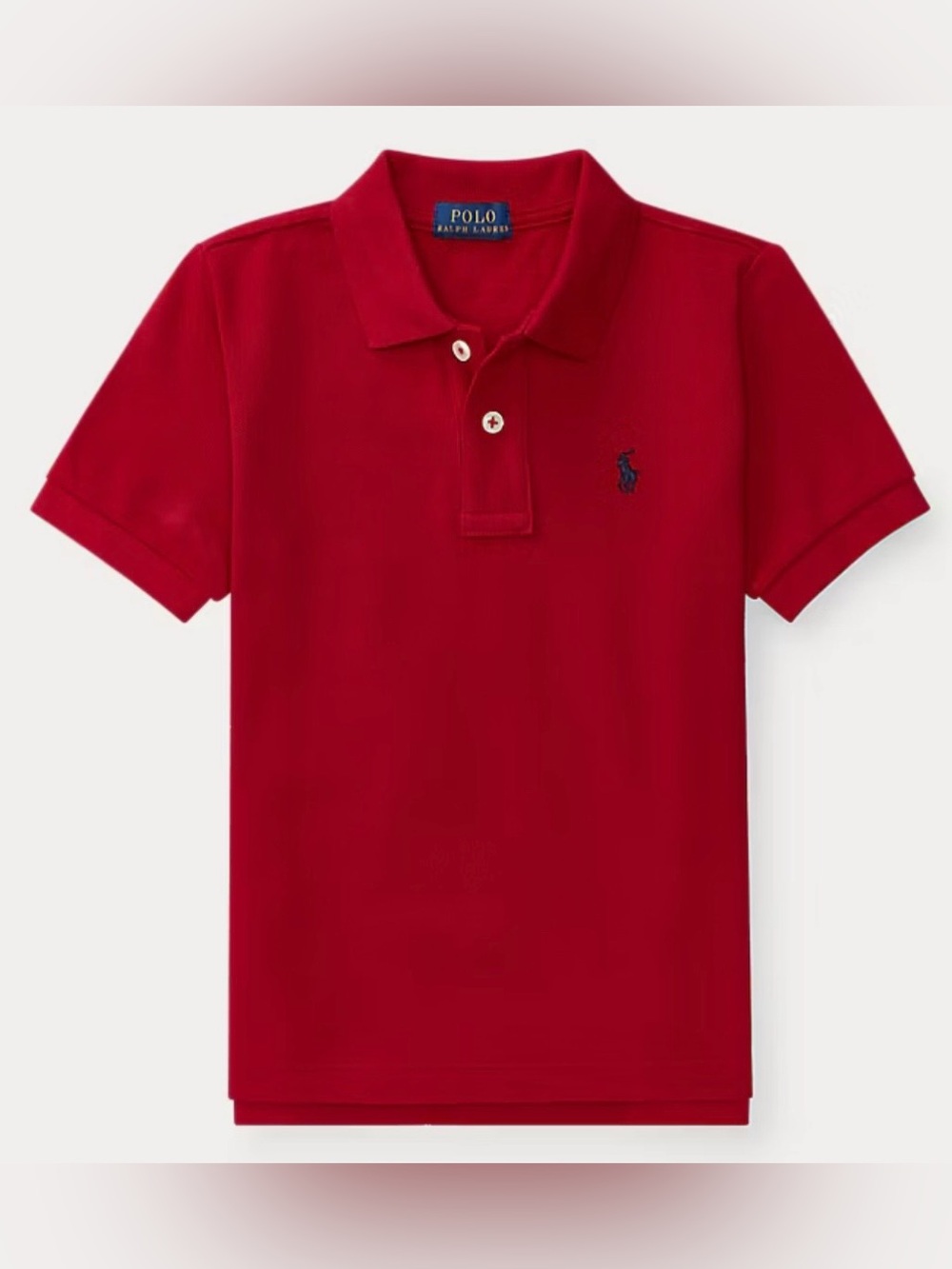 POLO RALPH LAUREN, Boys’ Short Sleeve Iconic Mesh Polo Shirt, Size 7